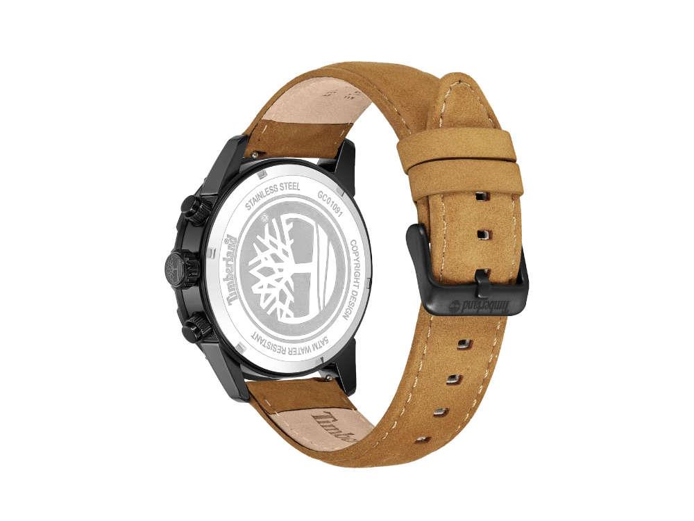 Timberland Hampton Harbour Quartz Uhr, PVD, Schwarz, 46 mm, TDWGC0109101