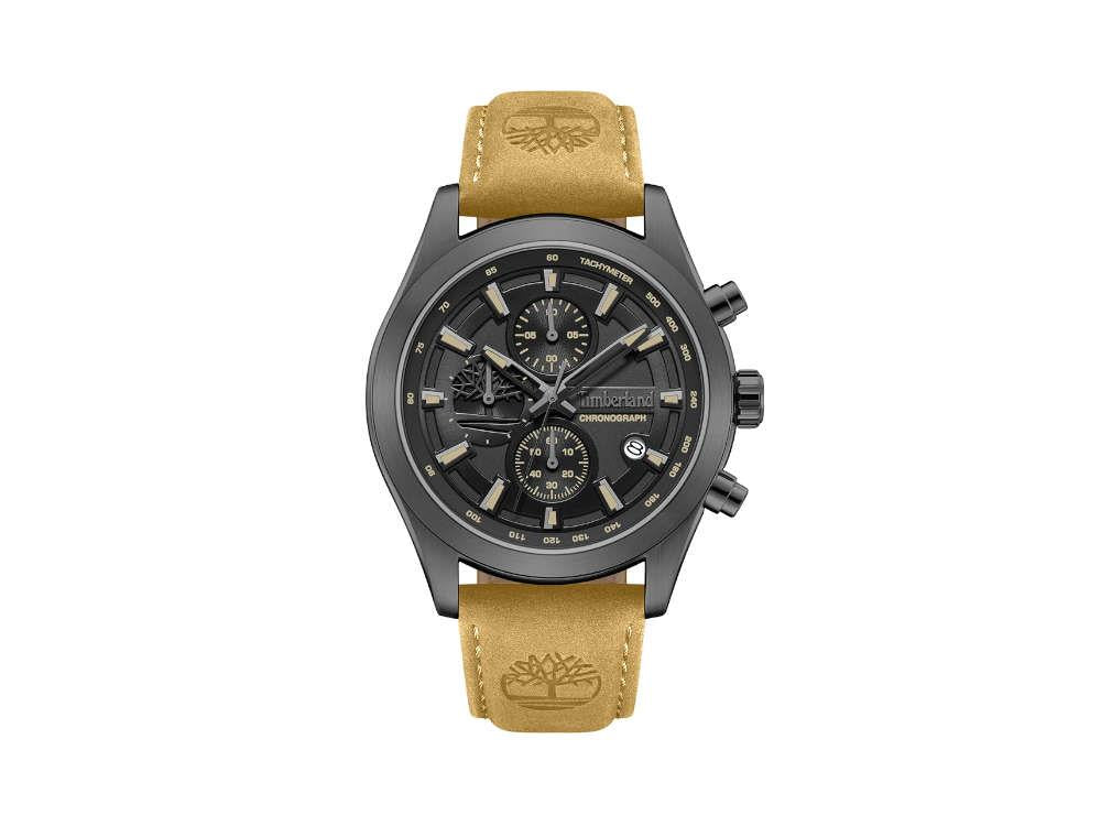 Timberland Ashmont Quartz Uhr, Schwarz, 44 mm, Lederband, TDWGF0095102