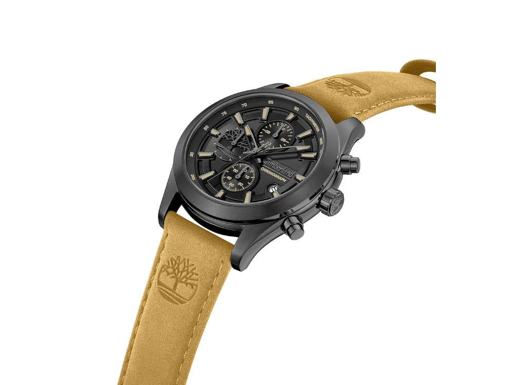 Timberland Ashmont Quartz Uhr, Schwarz, 44 mm, Lederband, TDWGF0095102