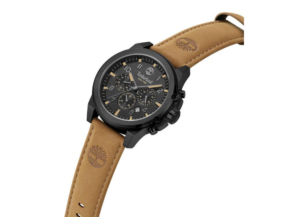 Timberland Fast Strike Quartz Uhr, PVD, Schwarz, 46 mm, TDWGF0109503