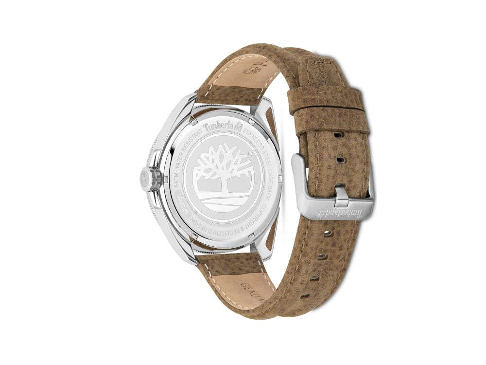 Timberland Fairhill Quartz Uhr, Blau, 44 mm, Lederband, TDWGF2200903