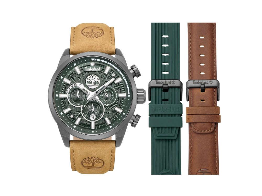 Timberland Henniker II 10th Anniversary Quartz Uhr, Grün, 46 mm, TDWGQ00949X2