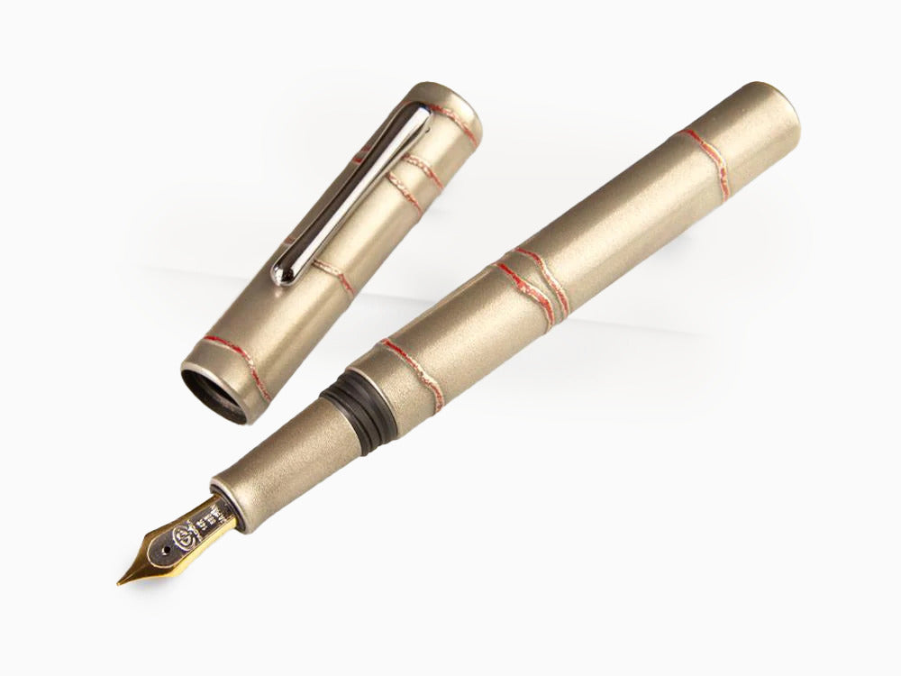 Taccia Kaga-Wajima White Birch Füllfederhalter, Limitierte Edition