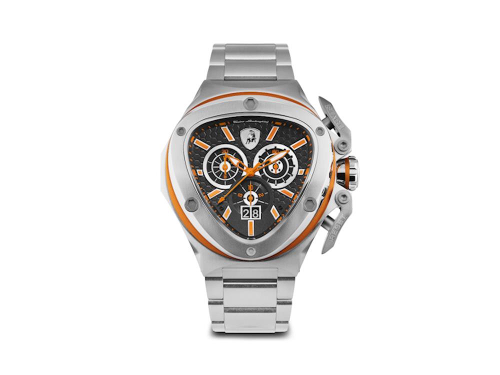 Tonino Lamborghini Spyder X Orange SS Quartz Uhr, 53 mm, Chronograph, T9XB-SS-B