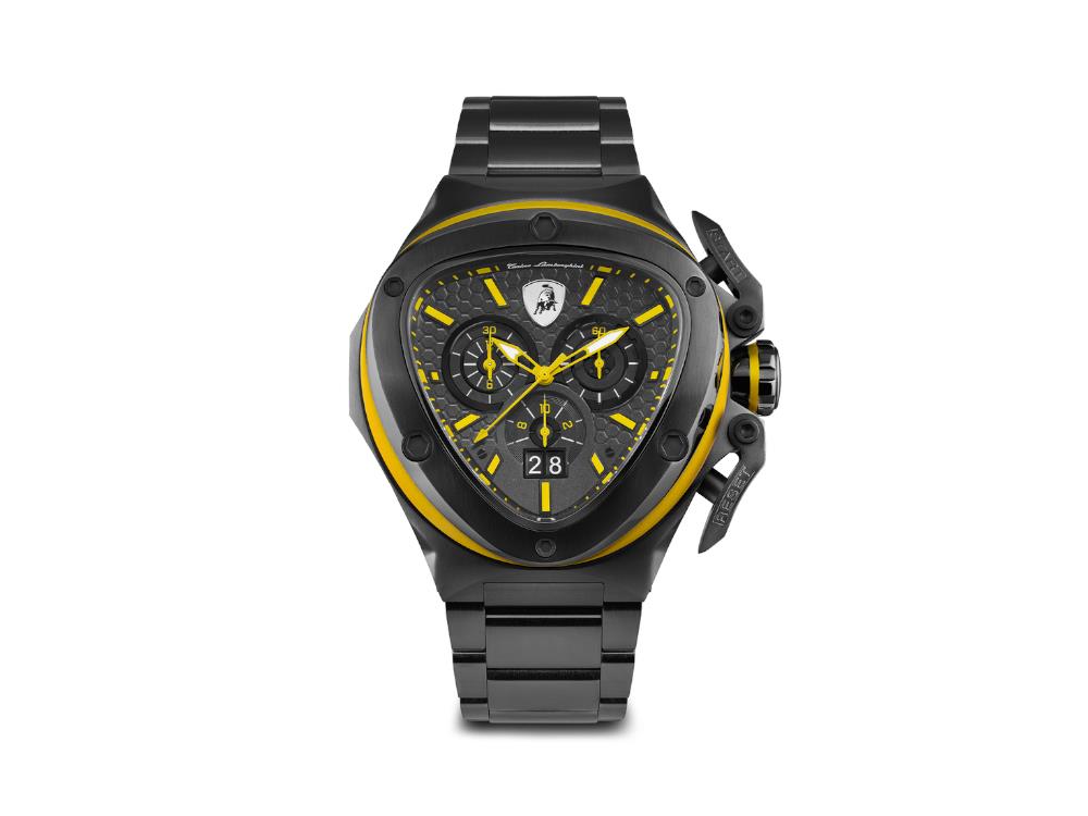 Tonino Lamborghini Spyder X Yellow Quartz Uhr, 53 mm, Chronograph, T9XE-B