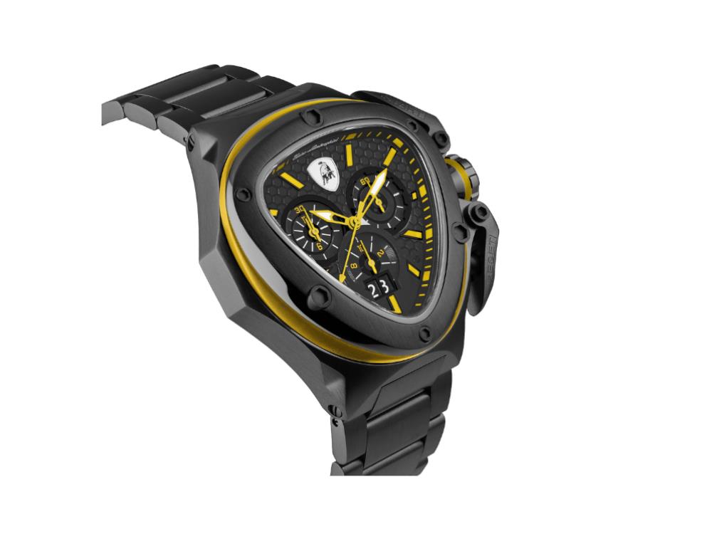 Tonino Lamborghini Spyder X Yellow Quartz Uhr, 53 mm, Chronograph, T9XE-B
