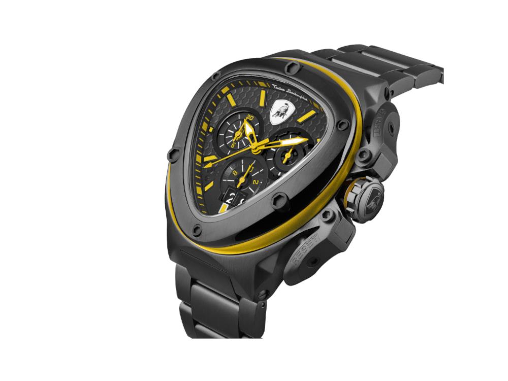 Tonino Lamborghini Spyder X Yellow Quartz Uhr, 53 mm, Chronograph, T9XE-B
