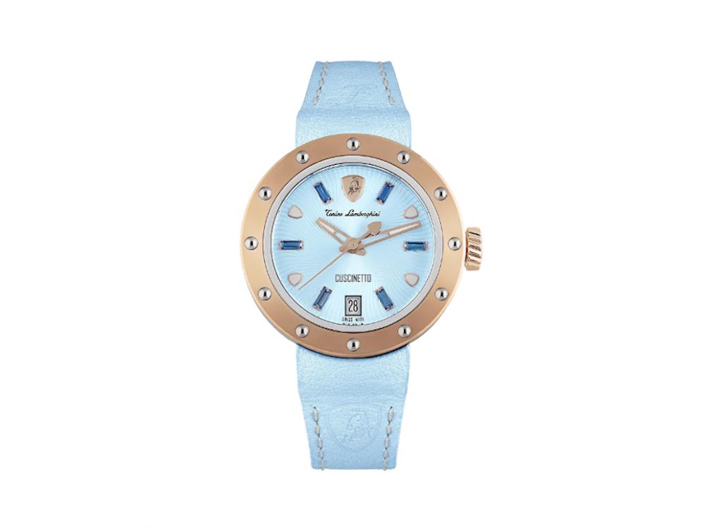 Tonino Lamborghini Cuscinetto Quartz Uhr, Türkis, 38 mm, TLF-A05-3