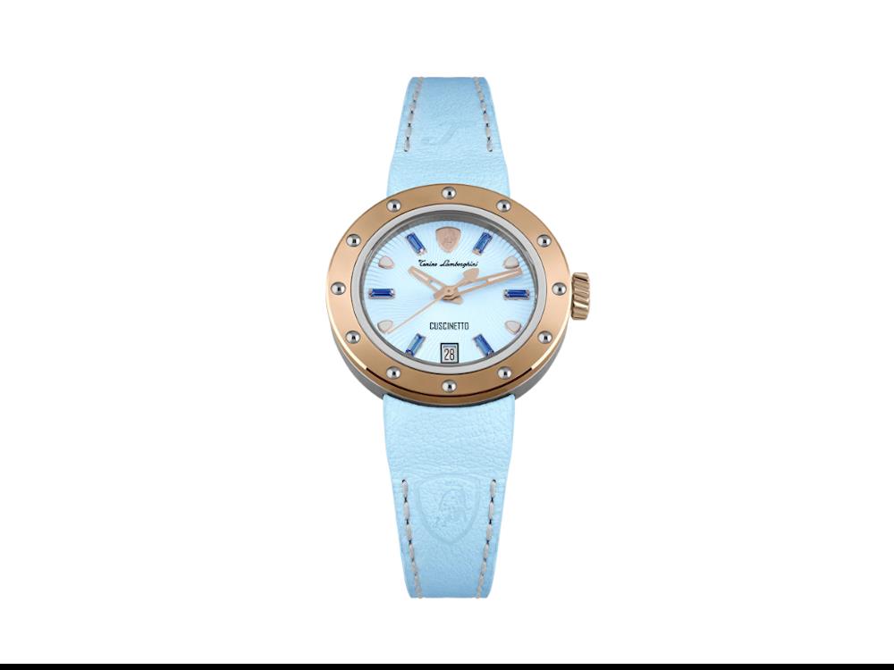 Tonino Lamborghini Cuscinetto Quartz Uhr, Türkis, 38 mm, TLF-A05-3