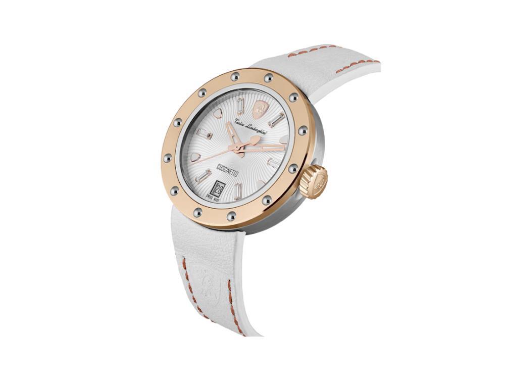 Tonino Lamborghini Cuscinetto Quartz Uhr, Weiss, 38 mm, TLF-A05-5