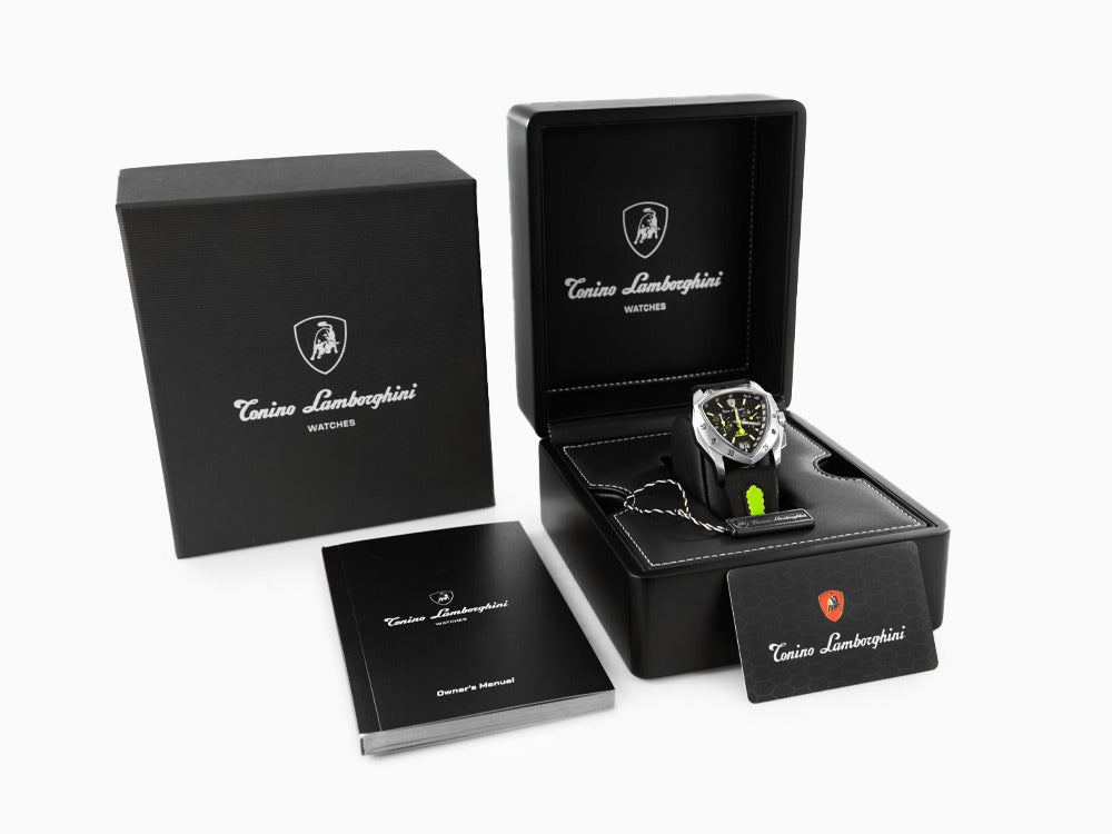 Tonino Lamborghini New Spyder Green Quartz Uhr, 43 mm, Chronograph, TLF-A13-3