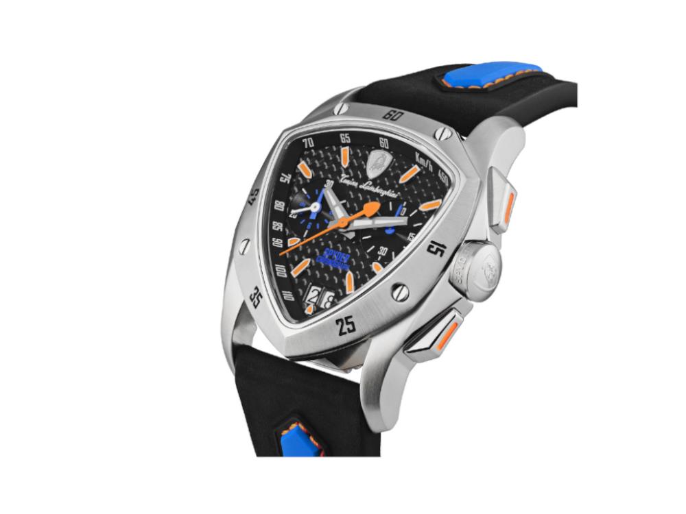 Tonino Lamborghini New Spyder Blue Orange Quartz Uhr, 43 mm, Chrono, TLF-A13-4