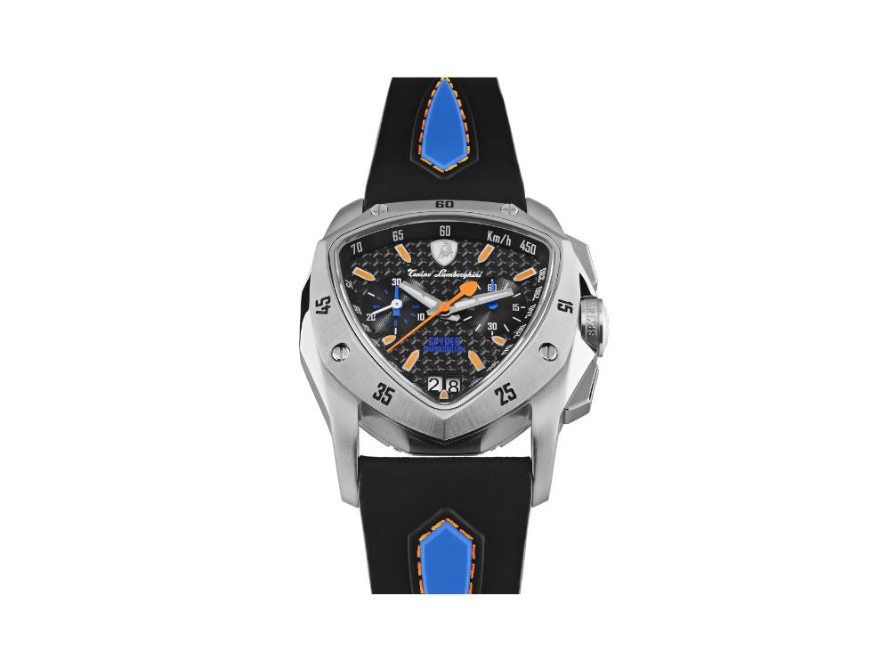 Tonino Lamborghini New Spyder Blue Orange Quartz Uhr, 43 mm, Chrono, TLF-A13-4