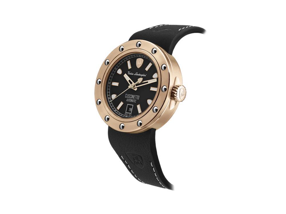 Tonino Lamborghini Cuscinetto Automatik Uhr, Titan  Schwarz, 42 mm,TLF-T01-8