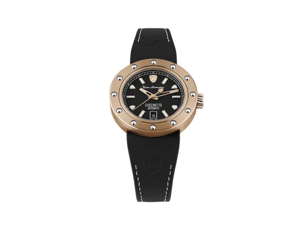 Tonino Lamborghini Cuscinetto Automatik Uhr, Titan  Schwarz, 42 mm,TLF-T01-8