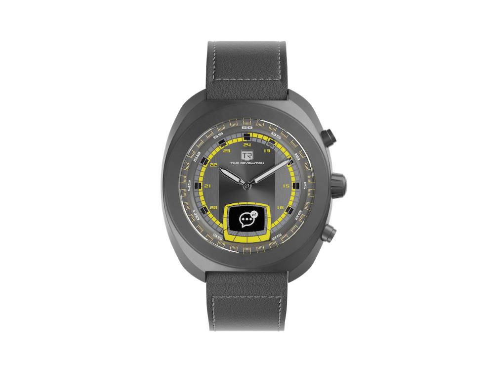 Time Revolution Hybrid 01 Thunder PVD Hybrid Uhr, Schwarz, 42 mm, TR01.4B