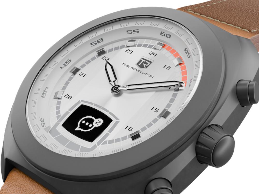 Time Revolution Hybrid 01 Glacier PVD Hybrid Uhr, Grau, 42 mm, TR01.4B-1-1