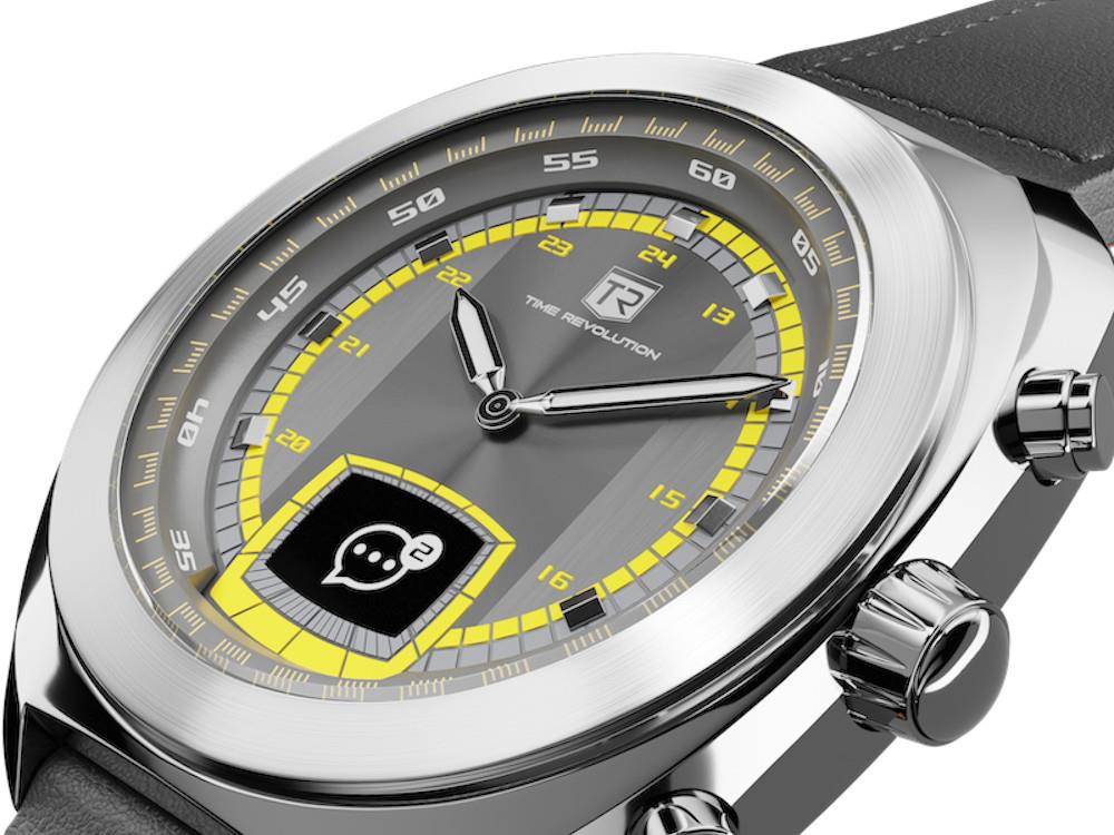 Time Revolution Hybrid 01 Thunder SS Hybrid Uhr, Schwarz, 42 mm, TR01.4S