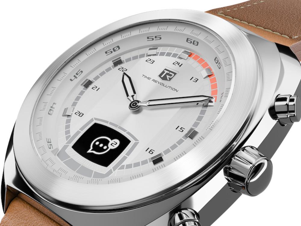 Time Revolution Hybrid 01 Glacier SS Hybrid Uhr, Grau, 42 mm, TR01.4S-2