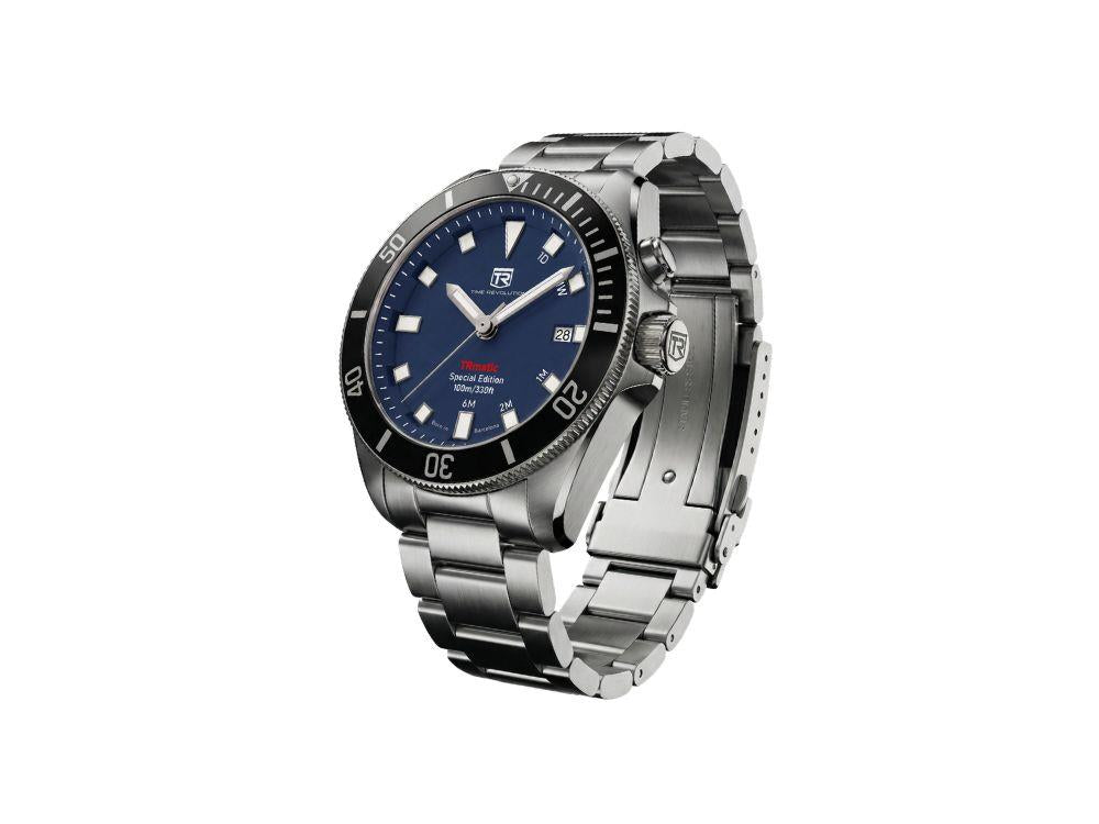 Time Revolution TRmatic Ocean Automatik Uhr, 42 mm, Blau, TR02.02MB