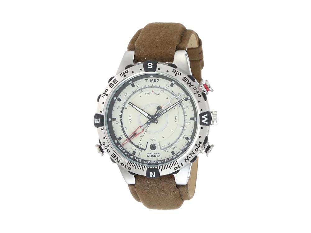 Timex Tide Quartz Uhr, Beige, 45 mm, T2N721