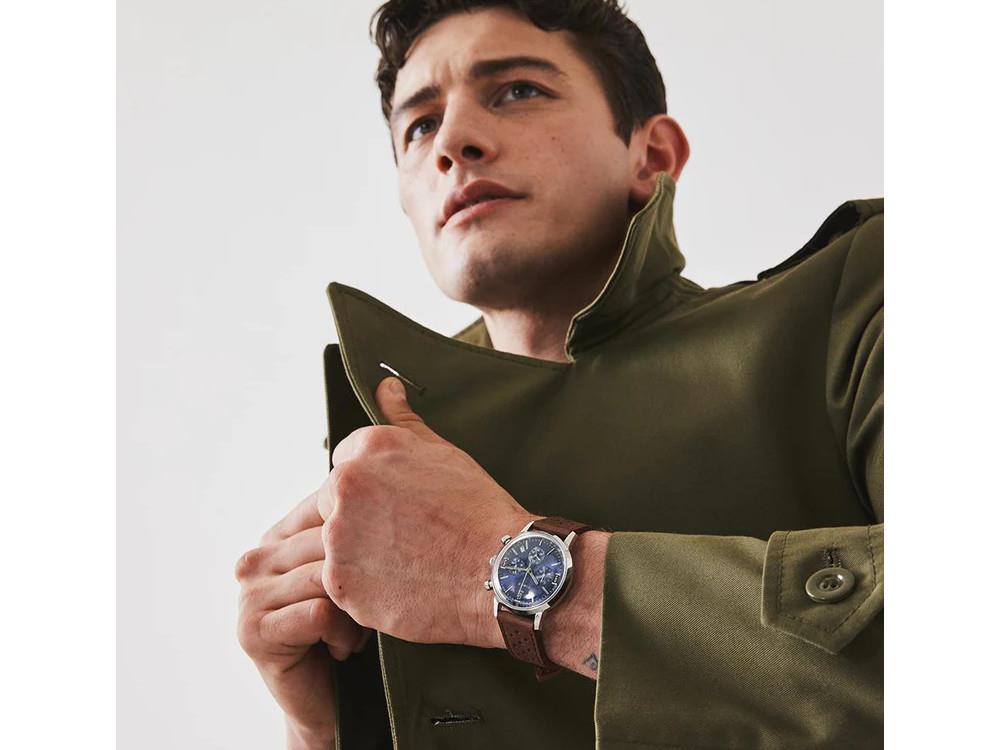 Timex Marlin Quartz Uhr, Blau, 40 mm, Chronograph, TW2W10200