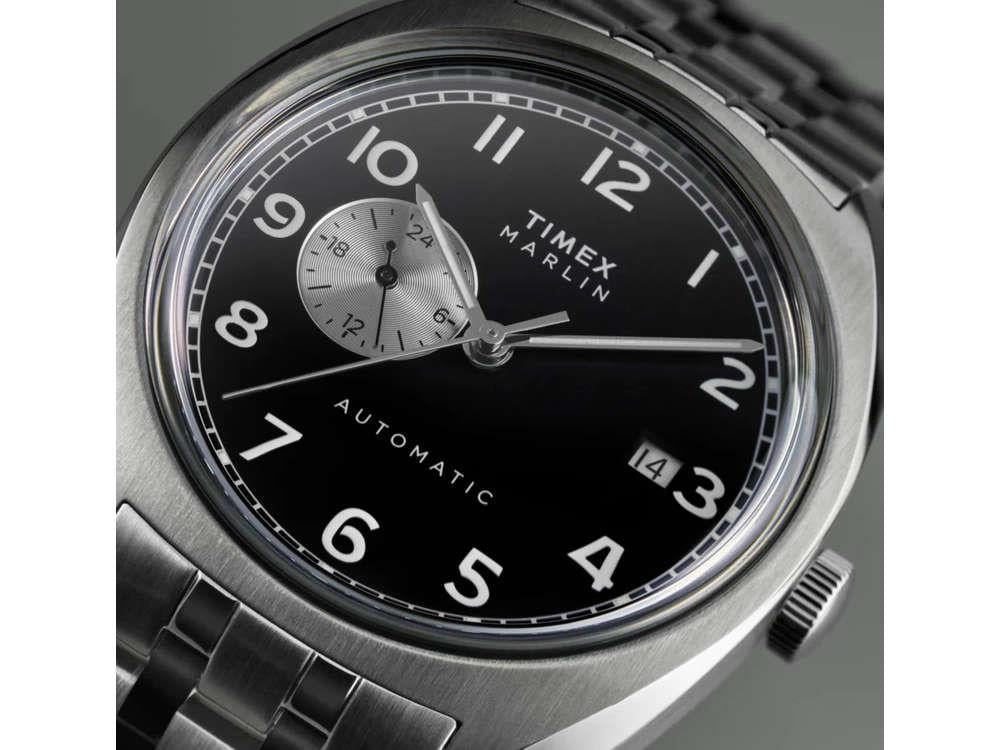 Timex Marlin Automatik Uhr, Schwarz, 39 mm, TW2W58800