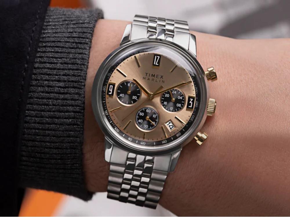 Timex Marlin Quartz Uhr, Bronze, 40 mm, TW2W60100