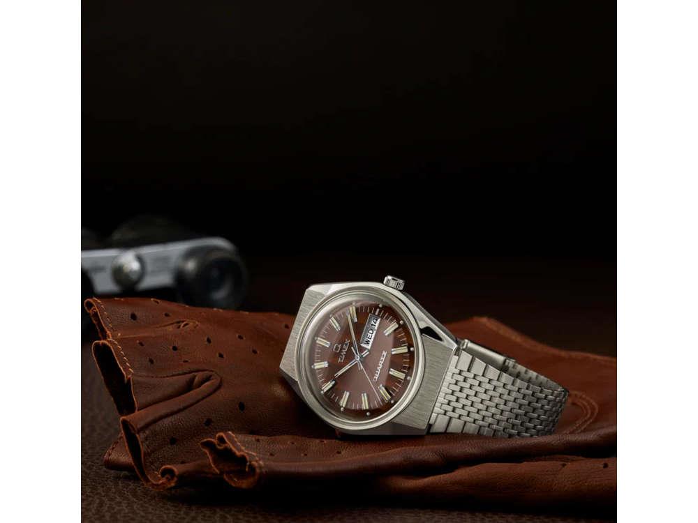 Timex Q Timex Falcon Eye Quartz Uhr, Braun, 38 mm, TW2W62400