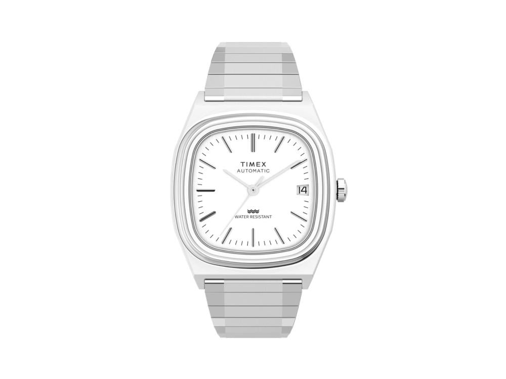 Timex E Line Automatik Uhr, Weiss, 34 mm, TW2W70800