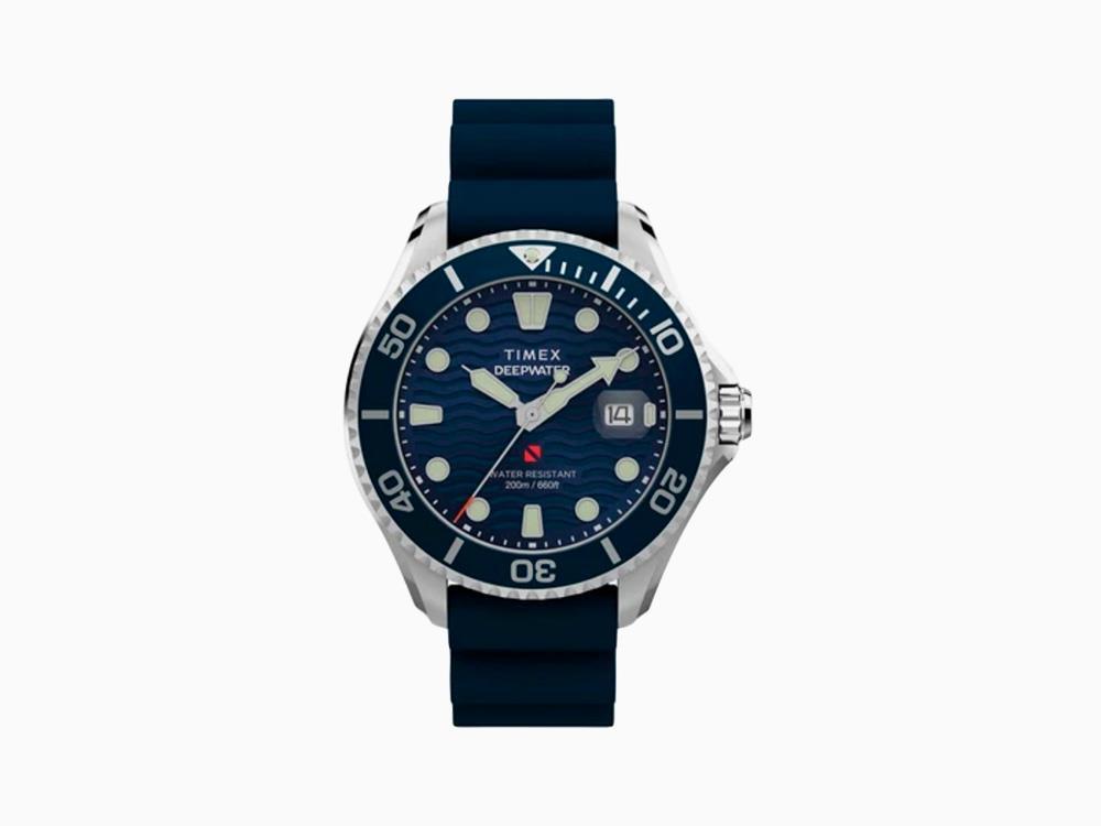 Timex Deepwater Meridian 200 SST Quartz Uhr, Blau, 44 mm, TW2W81500