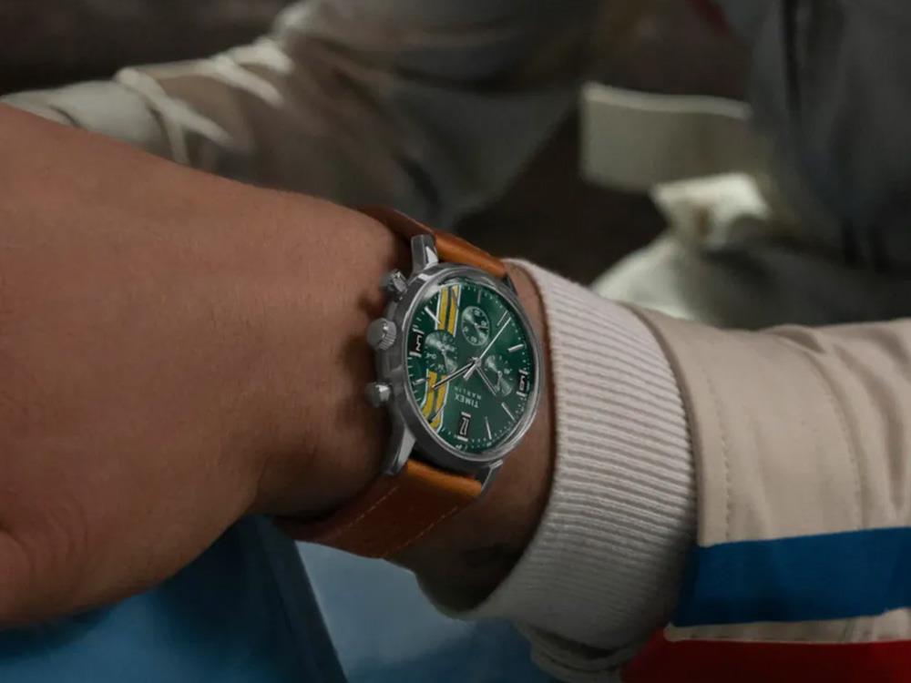 Timex Marlin Quartz Uhr, Grün, 40 mm, Chronograph, TW2W99100