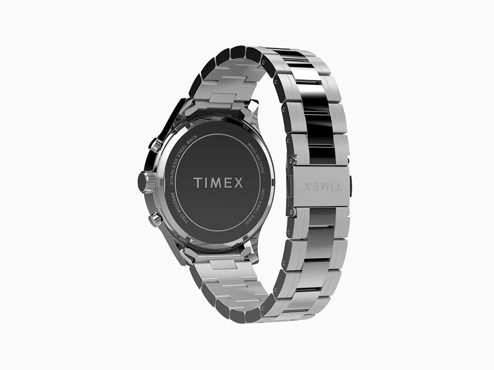 Timex Trend Dress Chronograph Quarzuhr, Schwarz, 43mm, TW2Y01400