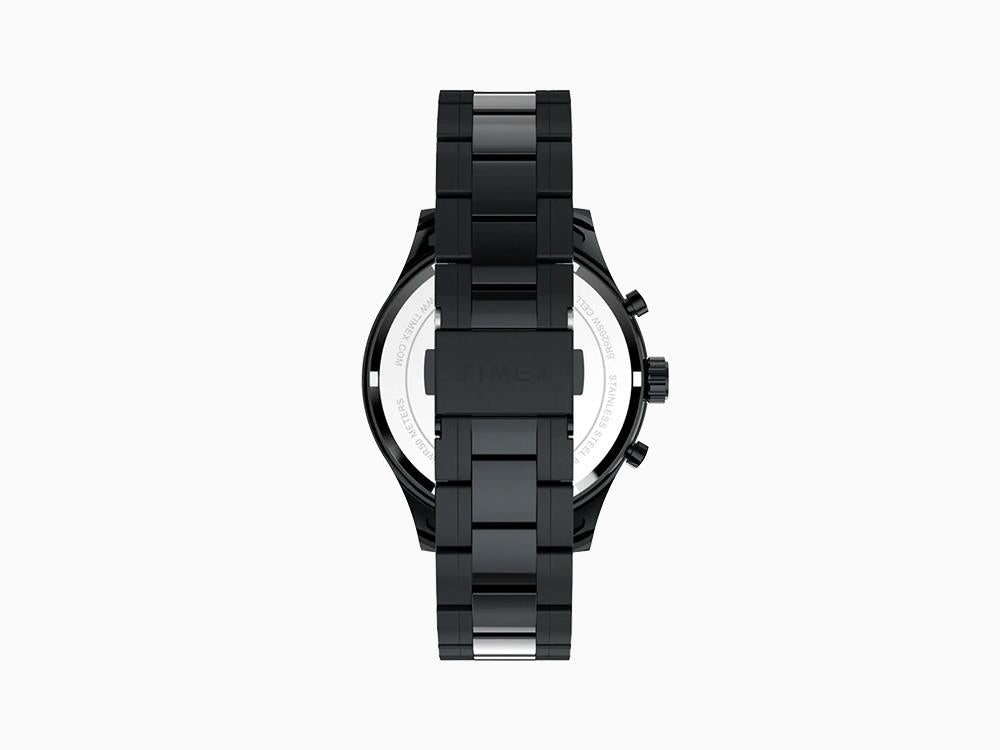 Timex Trend Dress Chronograph Quarzuhr, Schwarz, 43mm, TW2Y01600