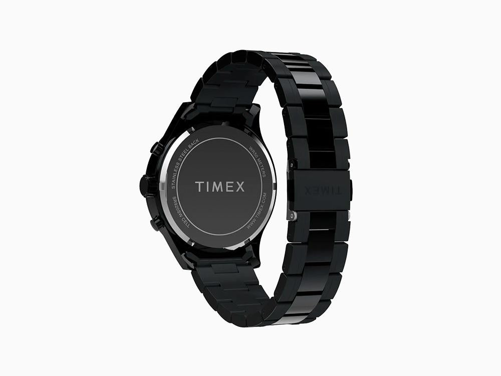 Timex Trend Dress Chronograph Quarzuhr, Schwarz, 43mm, TW2Y01600