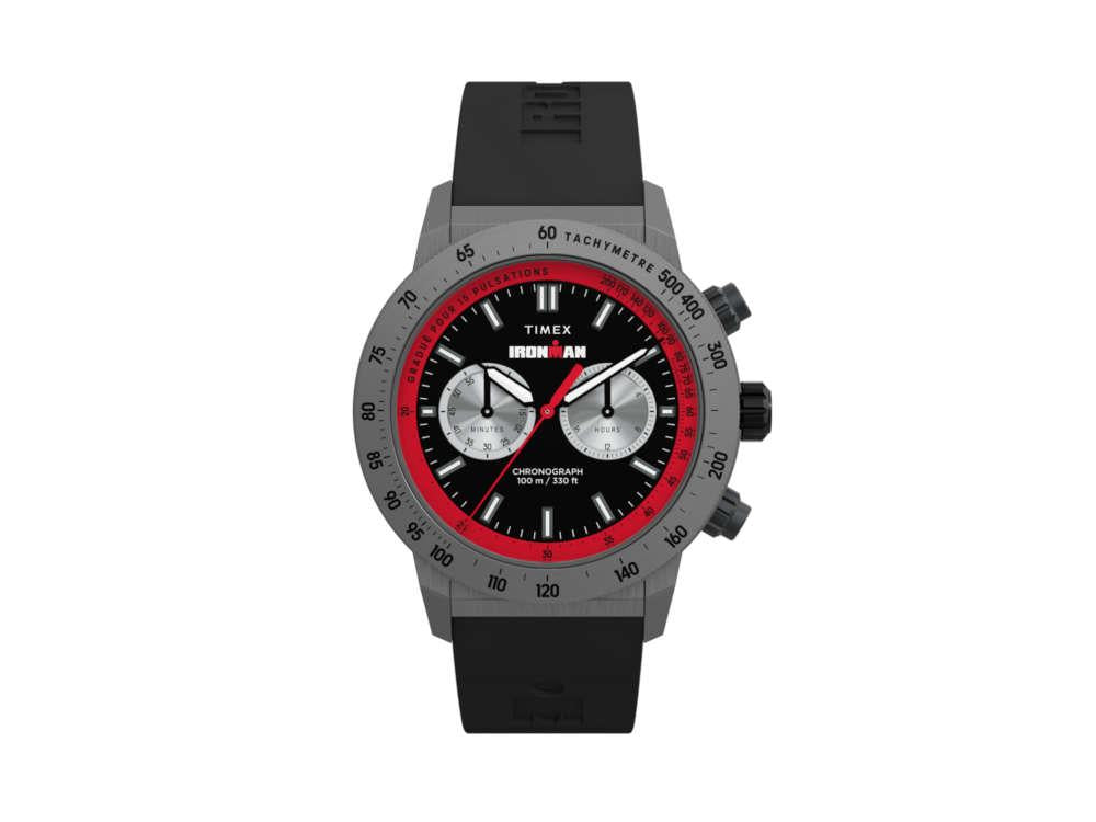 Timex Ironman Premium Quartz Uhr, Schwarz, 44 mm, Chronograph, TW2Y01900