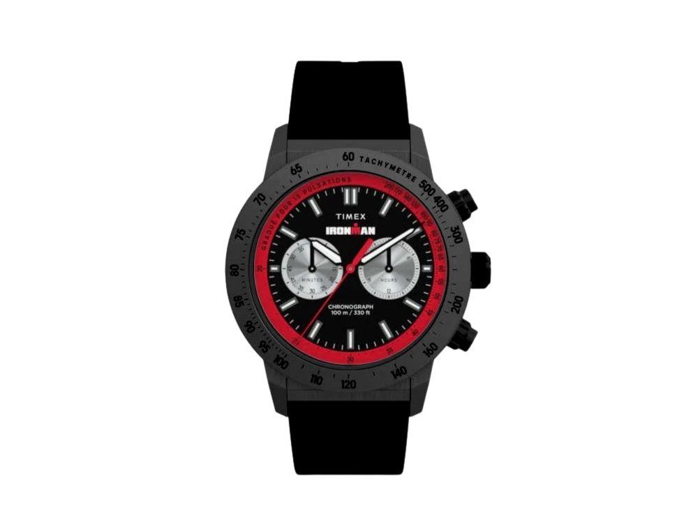 Timex Ironman Premium Quartz Uhr, Schwarz, 44 mm, Chronograph, TW2Y01900