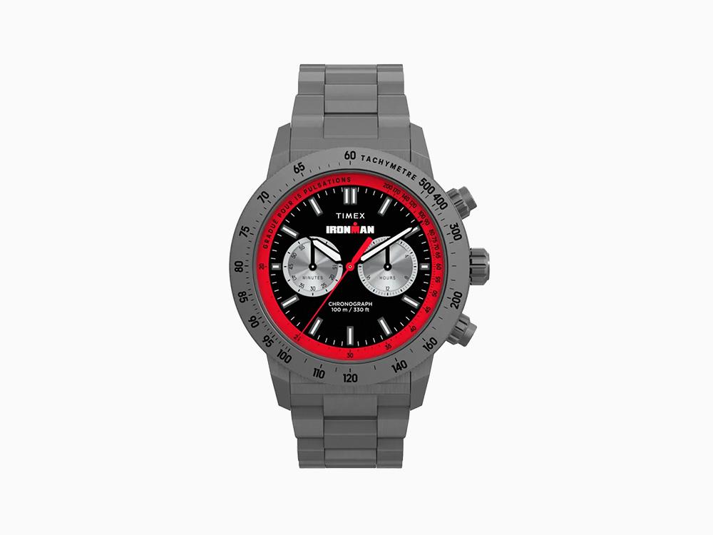 Timex Ironman Quartz Uhr, Schwarz, 44 mm, Chronograph, TW2Y02000