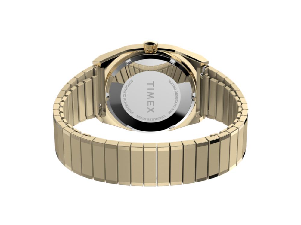 Timex E Line Automatik Uhr, Golden, 34 mm, TW2Y07200