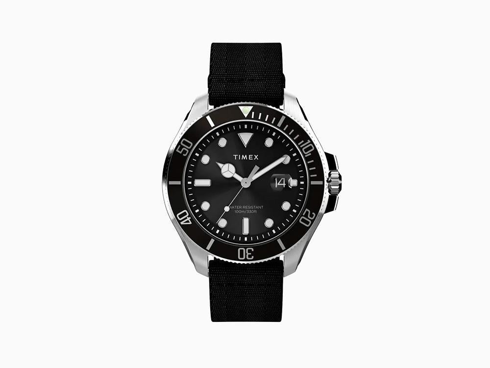 Timex Trend Harborside Coast Quartz Uhr, Schwarz, 44 mm, TW2Y09200