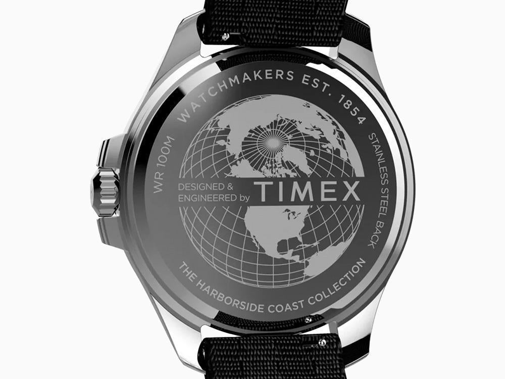 Timex Trend Harborside Coast Quartz Uhr, Schwarz, 44 mm, TW2Y09200