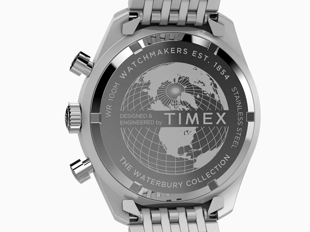 Timex Waterbury Traditional Quartz Uhr, Blau, 41 mm, Chronograph, TW2Y18500