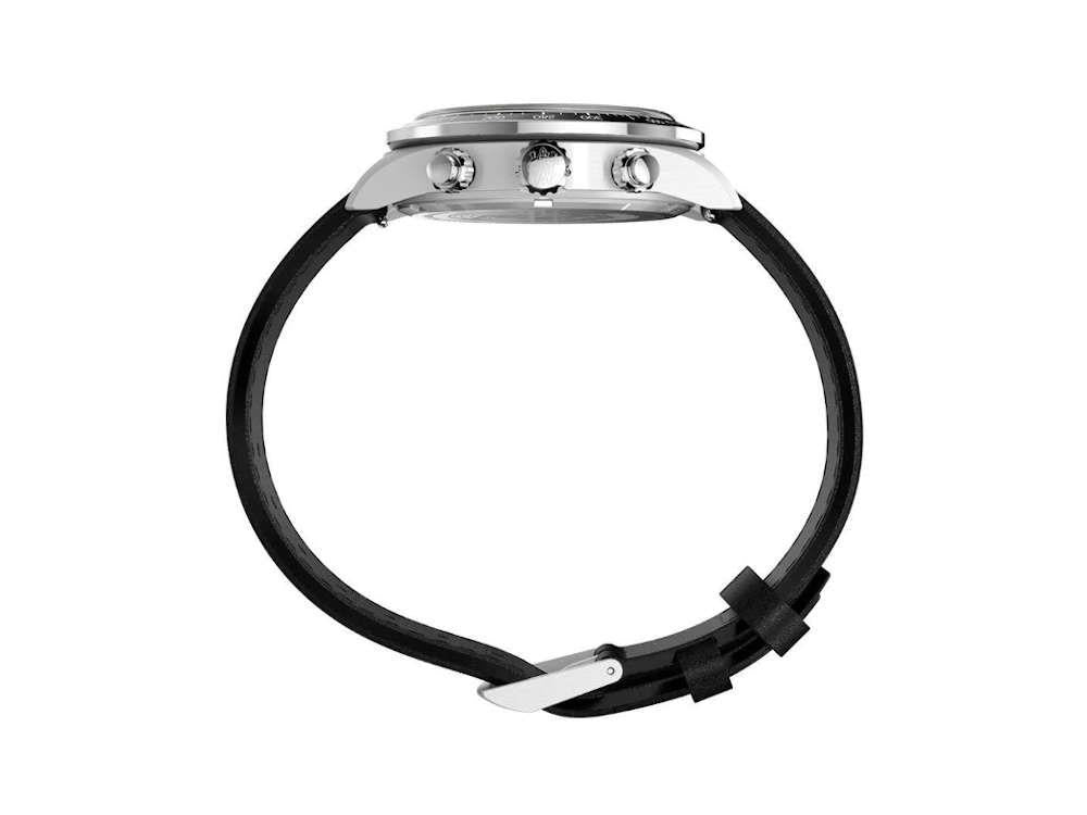 Timex Waterbury Heritage Quartz Uhr, Silber, 39 mm, Chronograph, TW2Y19300