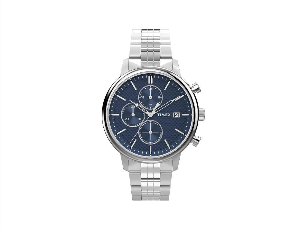 Timex Chicago Multi-Function Quartz Uhr, Recycelter Stahl, 45 mm, TW2Y21500