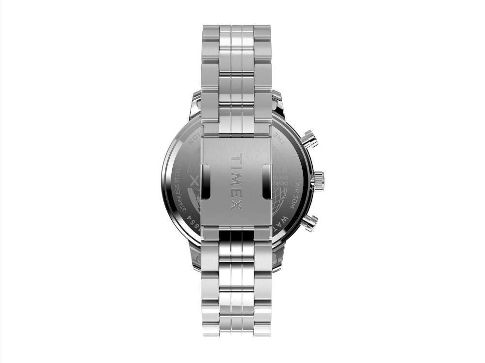 Timex Chicago Multi-Function Quartz Uhr, Recycelter Stahl, 45 mm, TW2Y21500