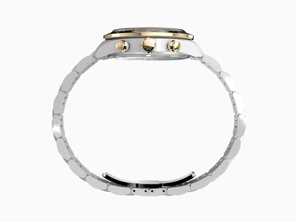 Timex Waterbury Heritage Quartz Uhr, Schwarz, 39 mm, Chronograph, TW2Y24000