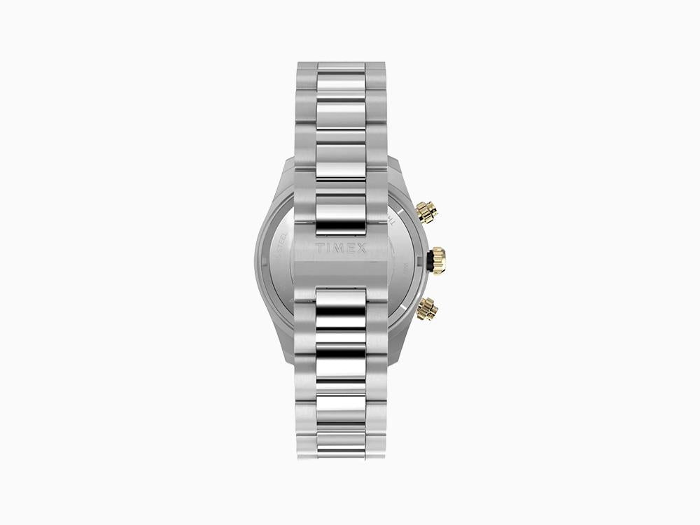 Timex Waterbury Heritage Quartz Uhr, Schwarz, 39 mm, Chronograph, TW2Y24000