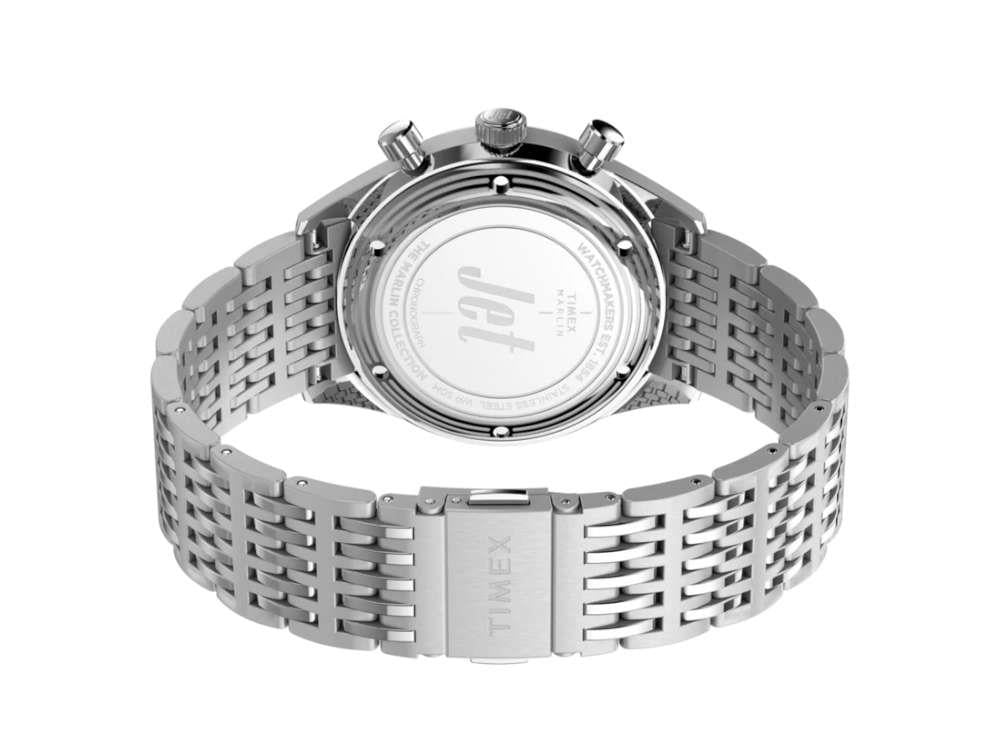 Timex Marlin Jet Quartz Uhr, Silber, 40 mm, Chronograph, TW2Y24600