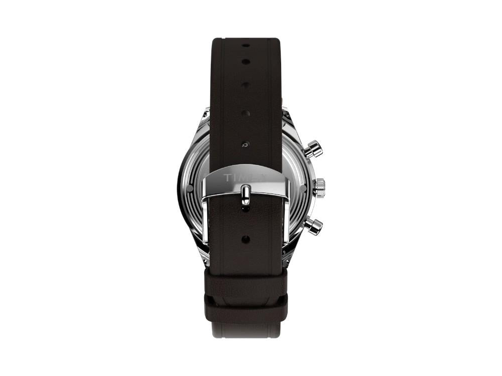 Timex Marlin Quartz Uhr, Recycelter Stahl, Braun, 40 mm, Chronograph, TW2Y24700