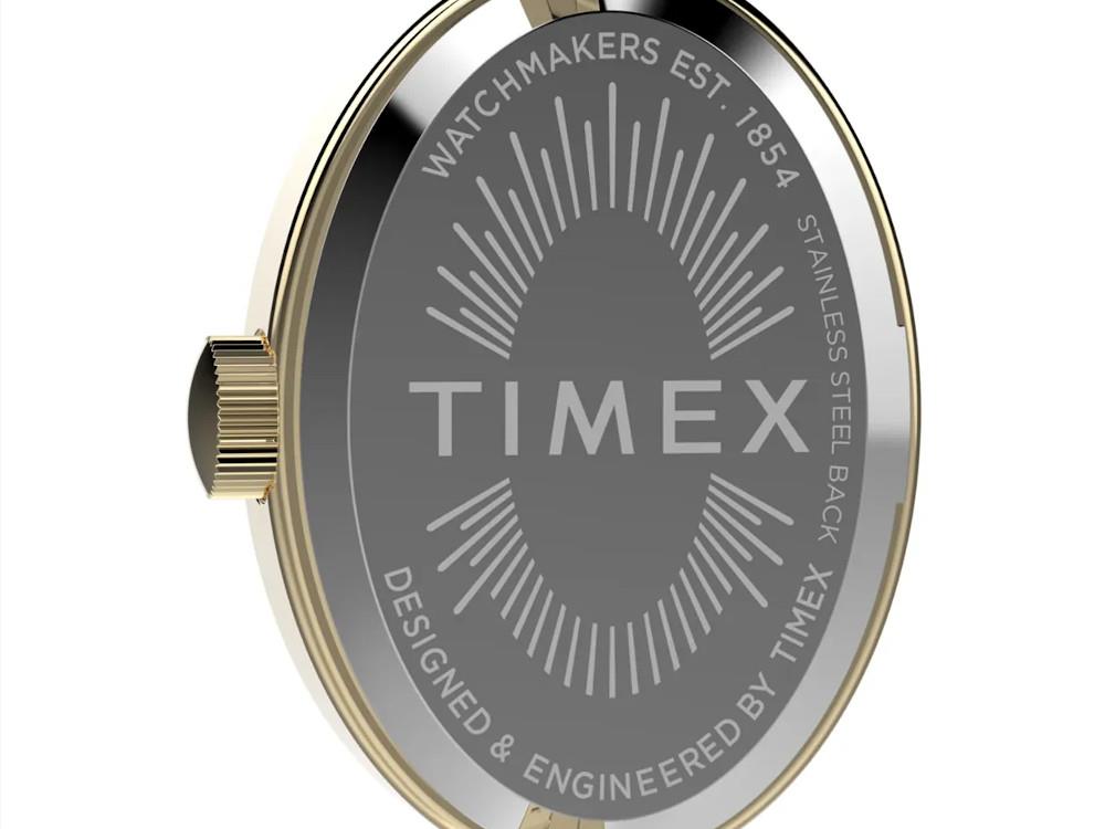 Timex Cavatina Quartz Uhr, Messing, Weiss,19mm , TW2Y26800
